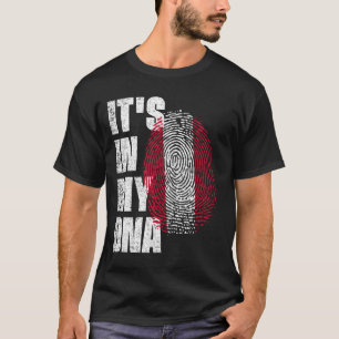 DET ÄR I MY DNA Austria Flagga T Shirt