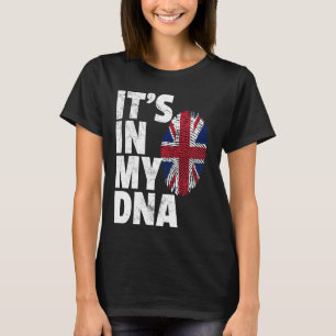 DET ÄR I MY DNA British Flagga England UK Uni T Shirt