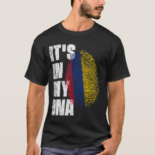 DET ÄR I MY DNA Colombia Flagga T Shirt
