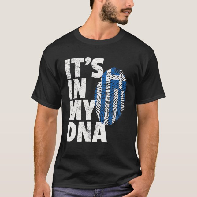 DET ÄR I MY DNA Grekiska Flagga Officiell Pride Gi T Shirt (Framsida)