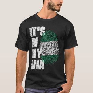 DET ÄR I MY DNA Nigeria Flagga T Shirt