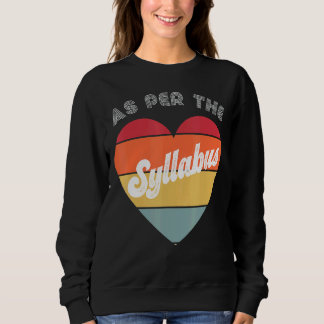 Det är i Syllabus Tenure Teaching Retro Academi T Shirt