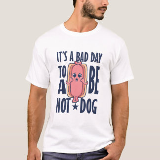Det är illa att vara hett hund t shirt