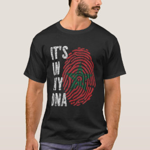 DET ÄR IN MY DNA Marocko Flagga Funny Moroccan T Shirt