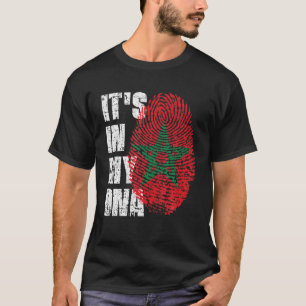 DET ÄR IN MY DNA Marockos Flagga T Shirt