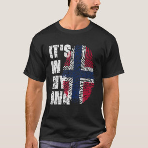 DET ÄR IN MY DNA Norge Flagga Norska T Shirt