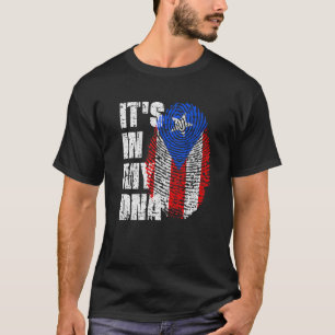 DET ÄR IN MY DNA Puerto Rico Flagga Puerto Rican T Shirt