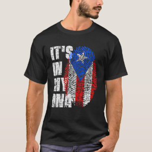 DET ÄR IN MY DNA Puerto Rico Flagga Puerto Rican T Shirt