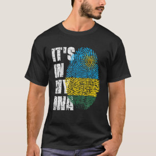 DET ÄR IN MY DNA Rwanda Flagga Rwanda T Shirt