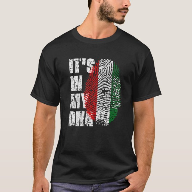 DET ÄR IN MY DNA Somaliland Flagga Somalilander T Shirt (Framsida)