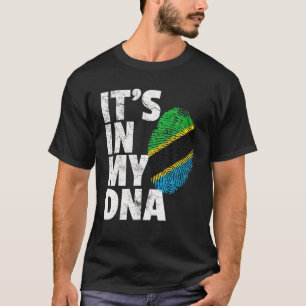 DET ÄR IN MY DNA Tanzania Flagga Officiell Pride C T Shirt