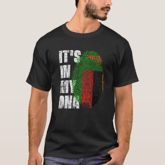 DET ÄR IN MY DNA Zambia Flagga Zambian T Shirt