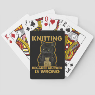 Det är ingen hjakt om det är Garn Knitting Älskare Casinokort