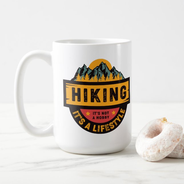 Det är ingen hobby, det är en livsstil kaffemugg (Med munk)