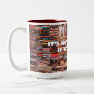 Det är ingen hobning om det är Bokar 15 oz mugg. Två-Tonad Mugg