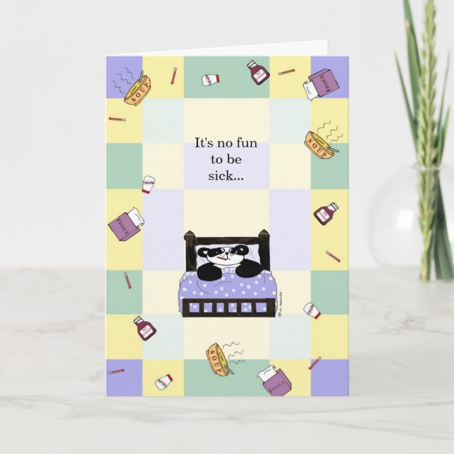 Det är ingen roligt som är sjuk - få väl kort (Framsida)