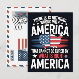 Det är inget fel på amerika helg vykort