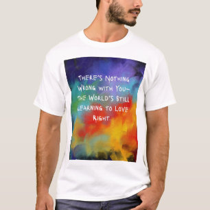 "Det är inget fel på dig" Tee - Oil Canvas