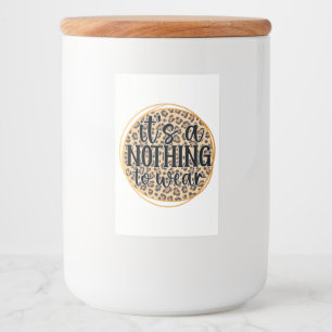 Det är inget för Bäran Mat Etikett