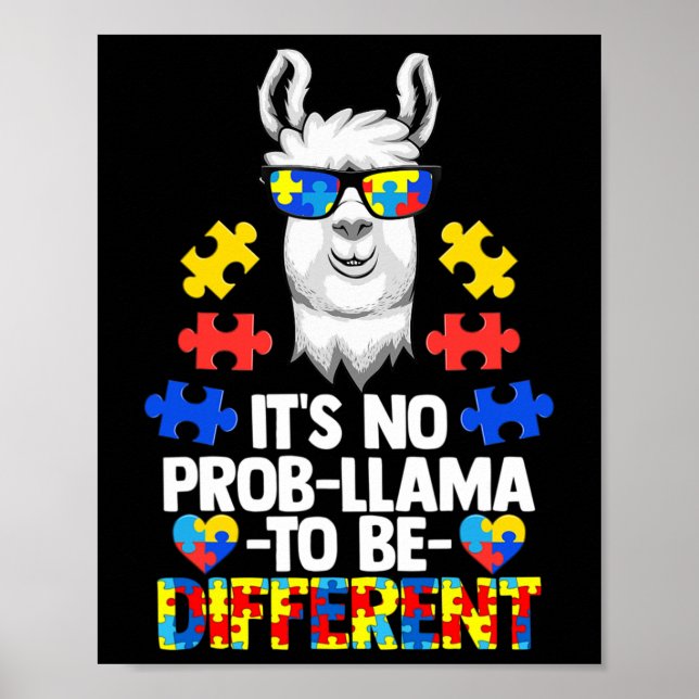 Det är inget "Prob-llama" att vara annorlunda "Aut Poster (Framsidan)