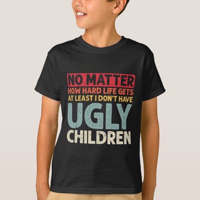 Det är inget problem hur svårt livet blir för mins t shirt (Framsida)