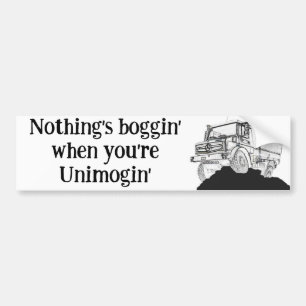 Det är inget som börjar när du är Unimogin. Bildekal
