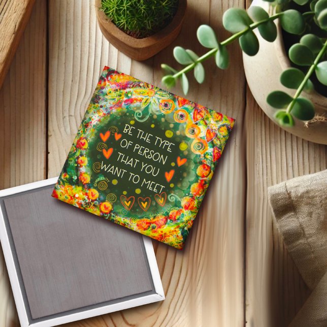 Det är inspirerande att citera Söt Blommigt Magnet (Skapare uppladdad)