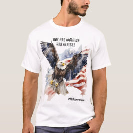 DET ÄR INTE ALLA KVINNOR SOM ÄR SYNLIGA. PTSD-MEDV T SHIRT