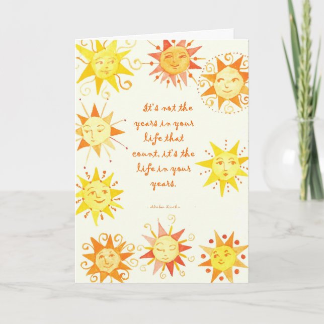 Det är inte åren... kort (Framsida)