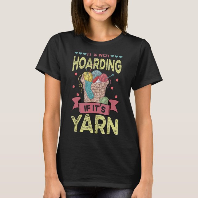 Det är inte att hota om det är garnkrot t shirt (Framsida)