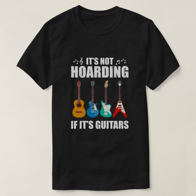 Det är inte att ta hand om det är Guitars Funny Mu T Shirt (Design framsida)