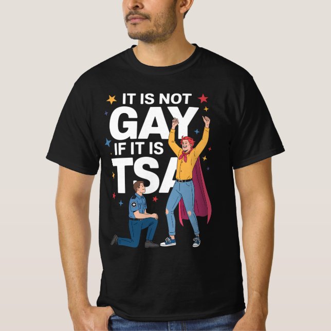 Det är inte bra om det är TSA-flygbolaget T Shirt (Framsida)