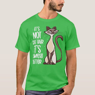 Det är inte Cat Hair utan siamesiskt glitter-siame T Shirt