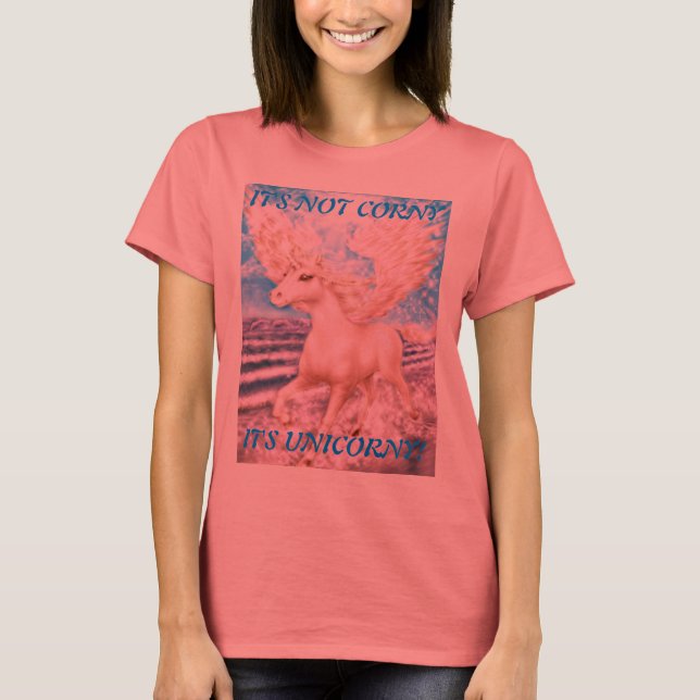 DET ÄR INTE CORNY - DET ÄR UNICORNY! TEE (Framsida)