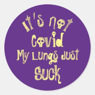 Det är inte Covid Runt Klistermärke