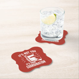 Det är inte du, det är din koordination Beer Pong Underlägg Papper