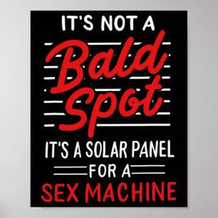 Det är inte en bald-punkt utan en solpanel för en poster
