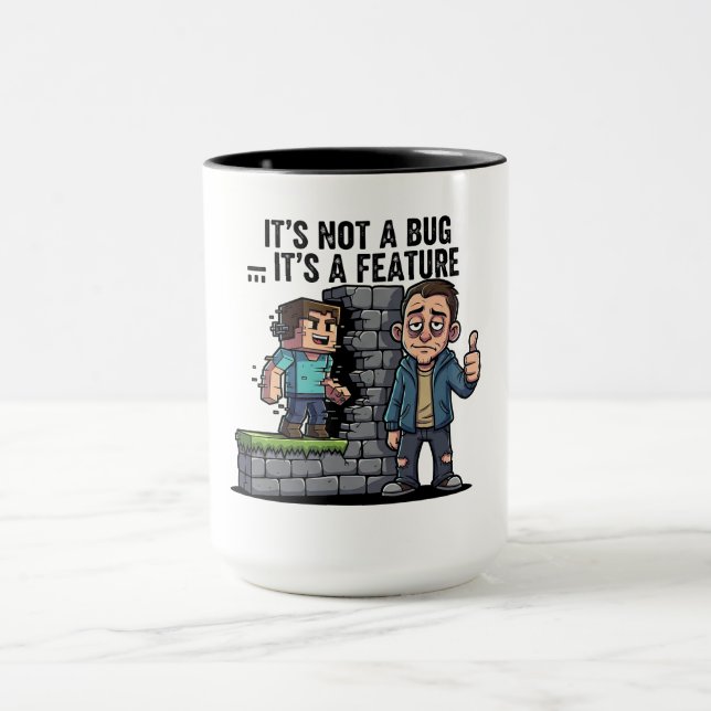 Det är inte en bugg, det är en funktion Kodedare Mugg (Center)