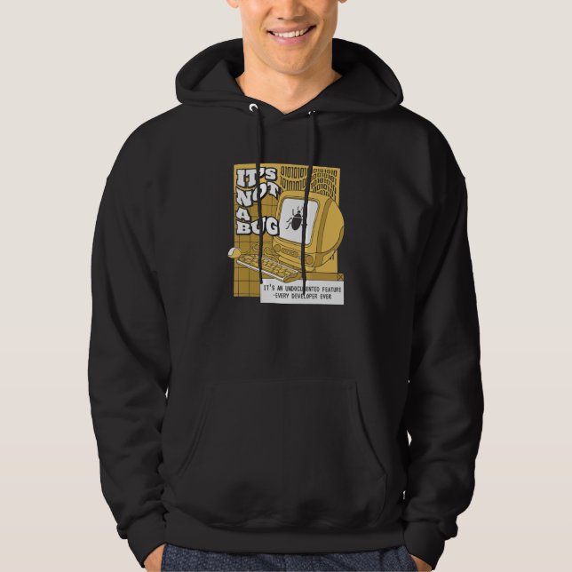 Det är inte en bugg odokumenterad funktion kodare  hoodie (Framsida)