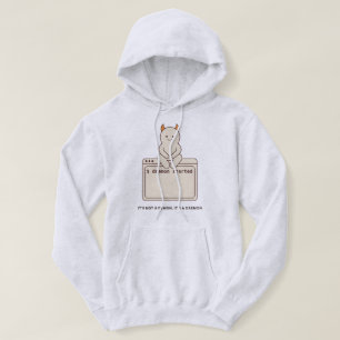 Det är inte en demon, det är en Daemon Rolig Linux Hoodie
