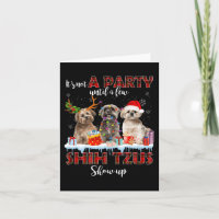 Det är inte en fest förrän några Shih Tzus Tomte d