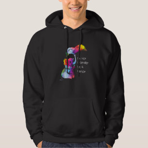 Det är inte en Gender Im A Person Rainbow Lgbt Com Hoodie