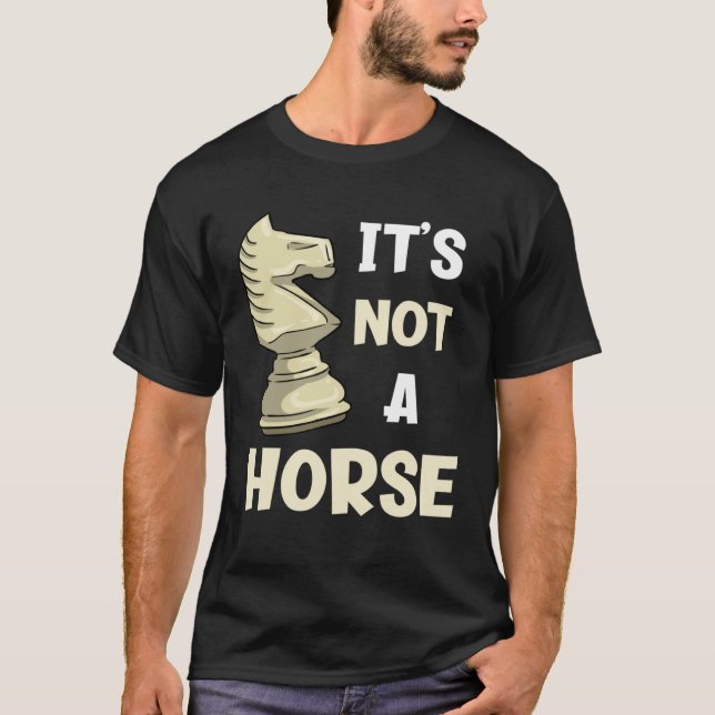 Det är inte en häst  Schackpjäs T Shirt (Framsida)