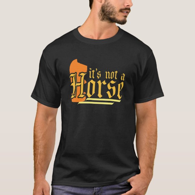 Det är inte en häst  Schackspel  För schack T Shirt (Framsida)