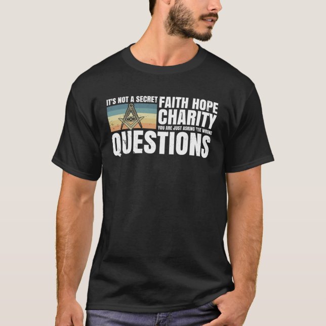 Det är inte en hemlig, masterisk och kompass. t shirt (Framsida)