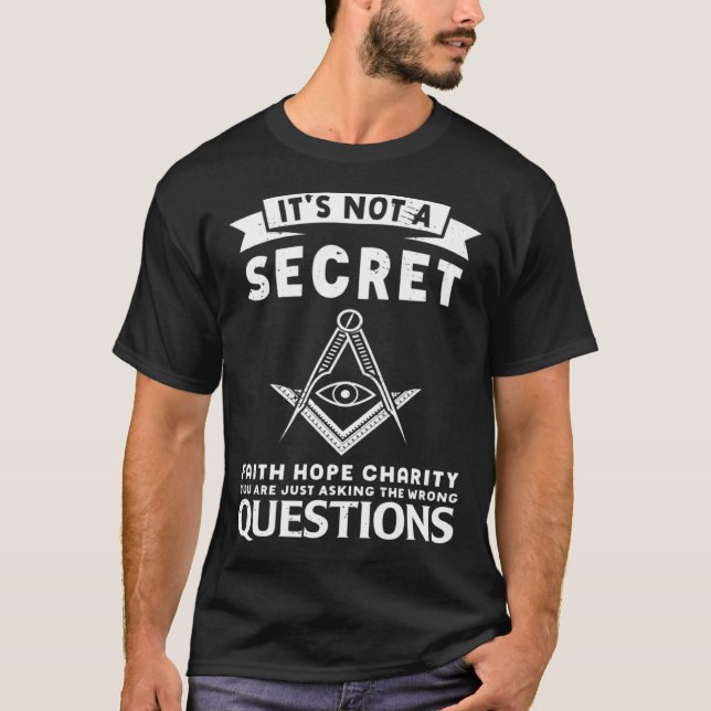 Det är inte en hemlig, masterisk och kompass. t shirt (Framsida)