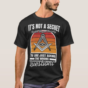 Det är inte en hemlig, masterisk och kompass. t shirt