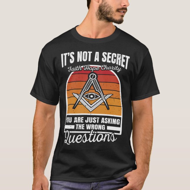 Det är inte en hemlig, masterisk och kompass. t shirt (Framsida)