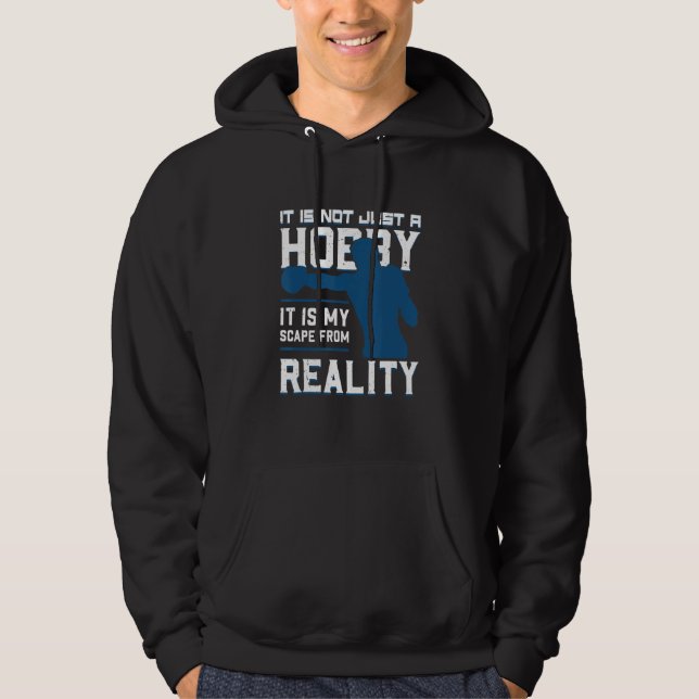 Det är inte en hobby. Det är mitt scape från verkl Hoodie (Framsida)