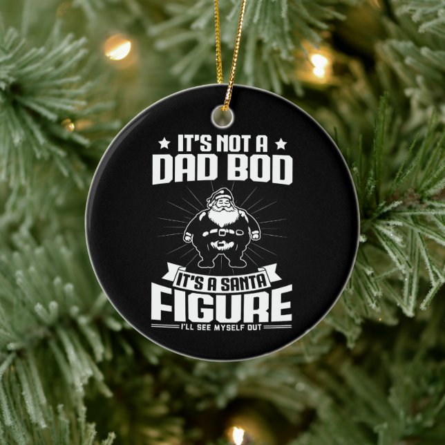 Det är inte en Pappa-bod. Det är en jultomtefunny  Julgransprydnad Keramik (Träd)